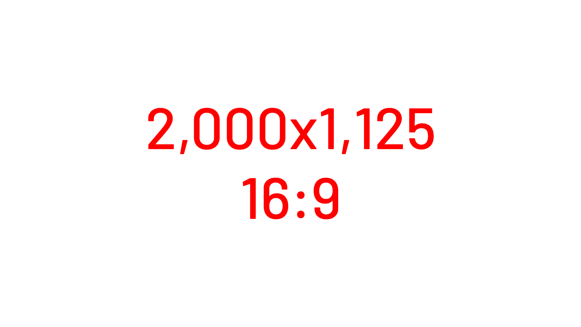 FORMAT TEST 2000 x 1125 16:9