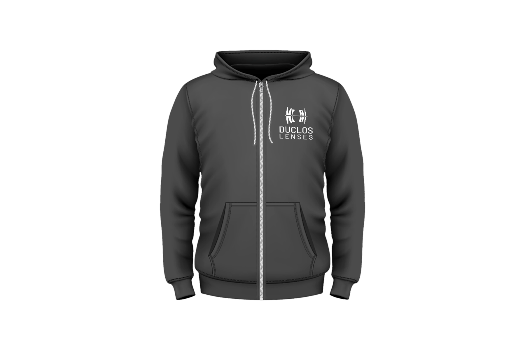 Grey Zip Hoodie